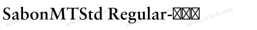 SabonMTStd Regular字体转换